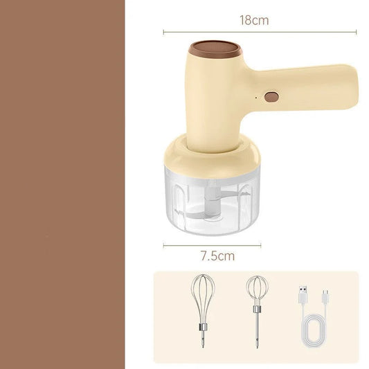 2-in-1 Electric Garlic Chopper &amp; Mini Food Processor