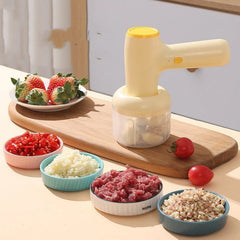 2-in-1 Electric Garlic Chopper &amp; Mini Food Processor